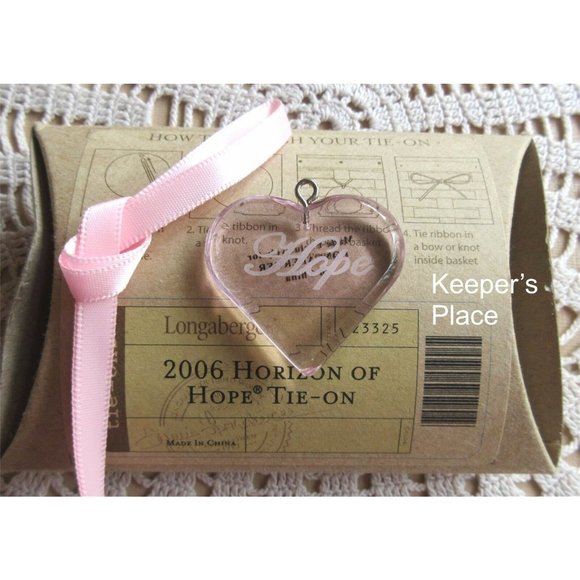 Longaberger Horizon Of Hope Basket Tie On 2006 - Picture 1 of 2